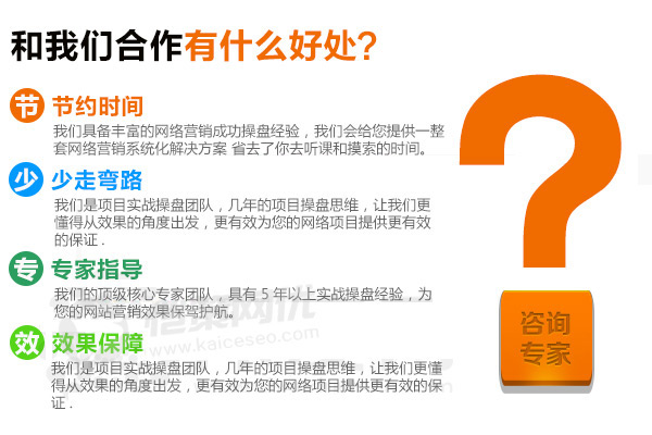 愷策網(wǎng)優(yōu)為你的項目提供效果保證